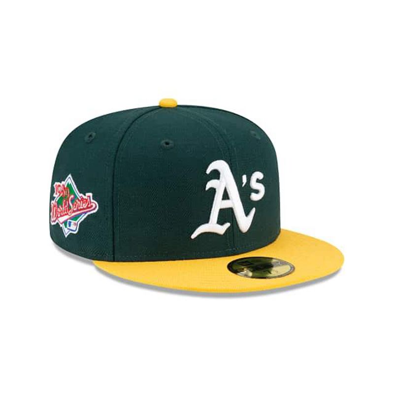 MLB Oakland Athletics Green Paisley Undervisor 59Fifty Fitted (DZO2810) - Green New Era Caps